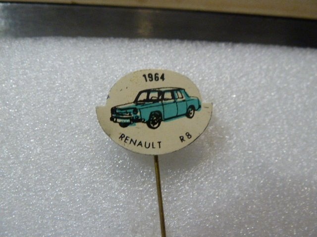 Vintage Renault R8 Speldje - 1964 Auto Pin, Verzamelen, Ophalen of Verzenden, Gebruikt, Transport, Speldje of Pin