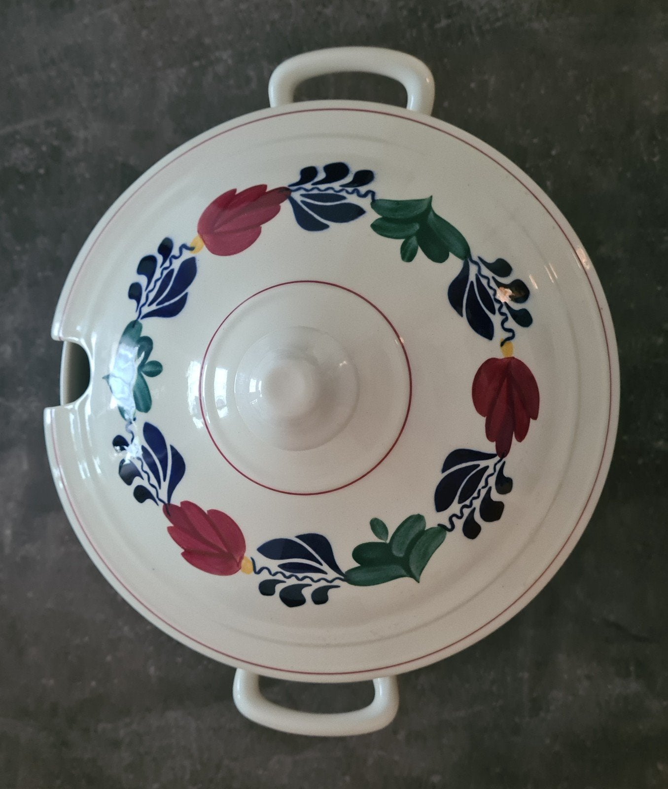 Vintage Boch Frères La Louvière soepterrine, Ophalen of Verzenden