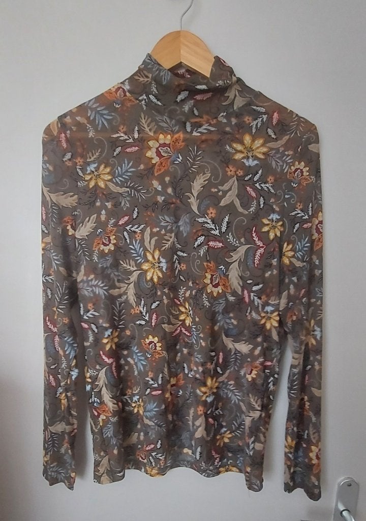 Geisha col trui met bloemenprint maat 40, Kleding | Dames, Maat 38/40 (M), Geisha, Meerkleurig, Ophalen of Verzenden