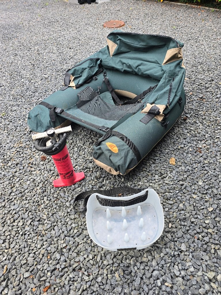 belly boat boot, lijnbak, lucht pomp, Ophalen of Verzenden, Zo goed als nieuw, Overige typen