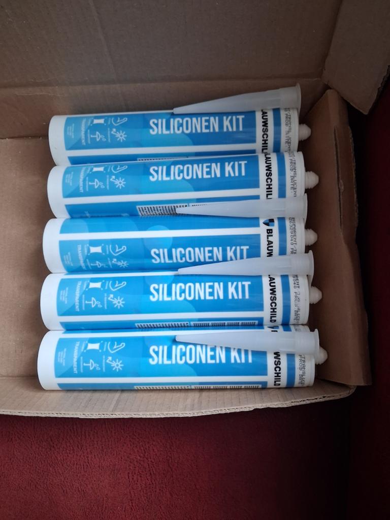 Siliconenkit transparant, Ophalen of Verzenden, Overige materialen, Minder dan 4 cm, Minder dan 5 m²