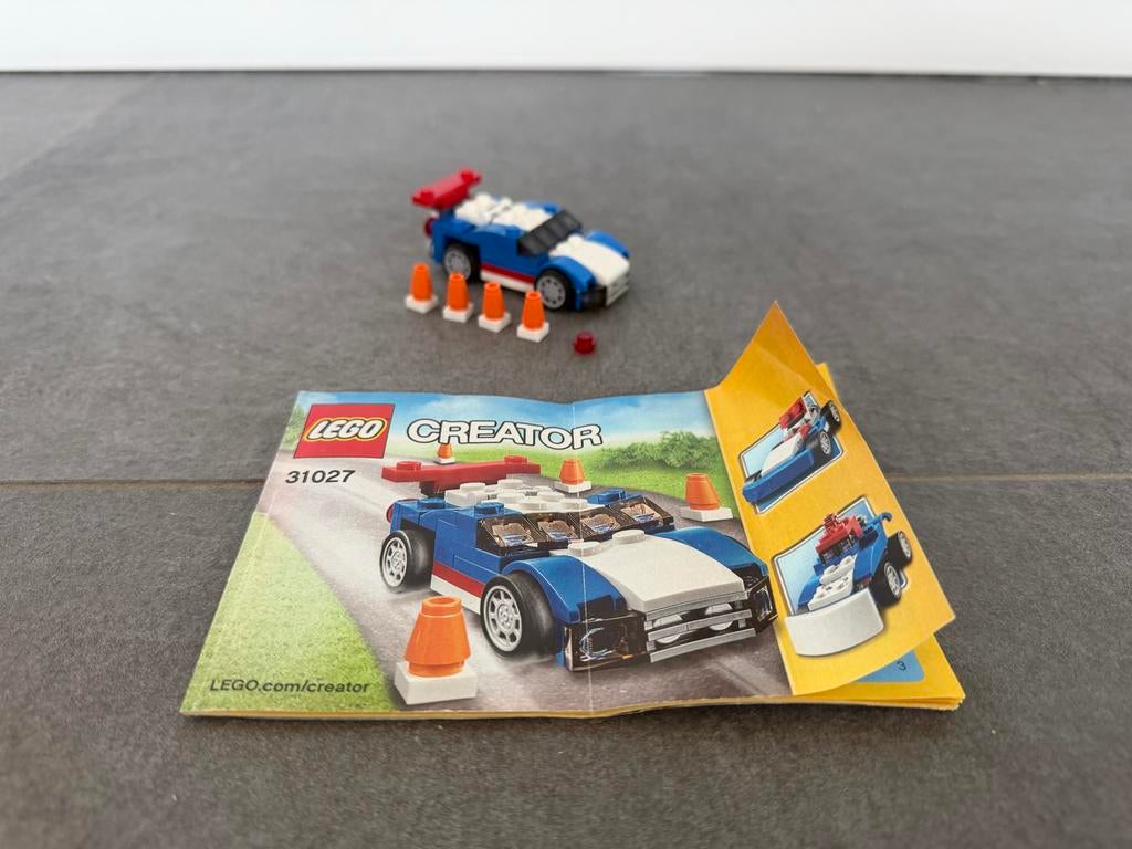 Lego Creator 31027 Blauwe Racer, Gebruikt, Lego, Ophalen of Verzenden, Compleet