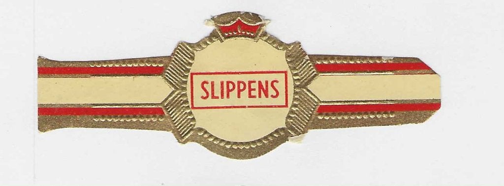 reclamen no 45  - slippens, Ophalen of Verzenden, Sigarenbandjes
