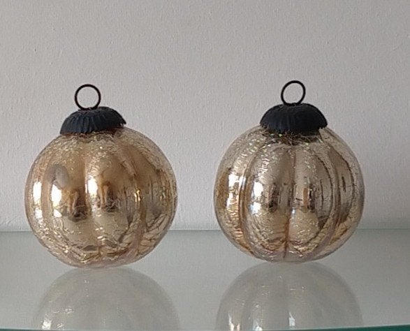 glas kogels/heksenballen, craquele glas, Ophalen of Verzenden