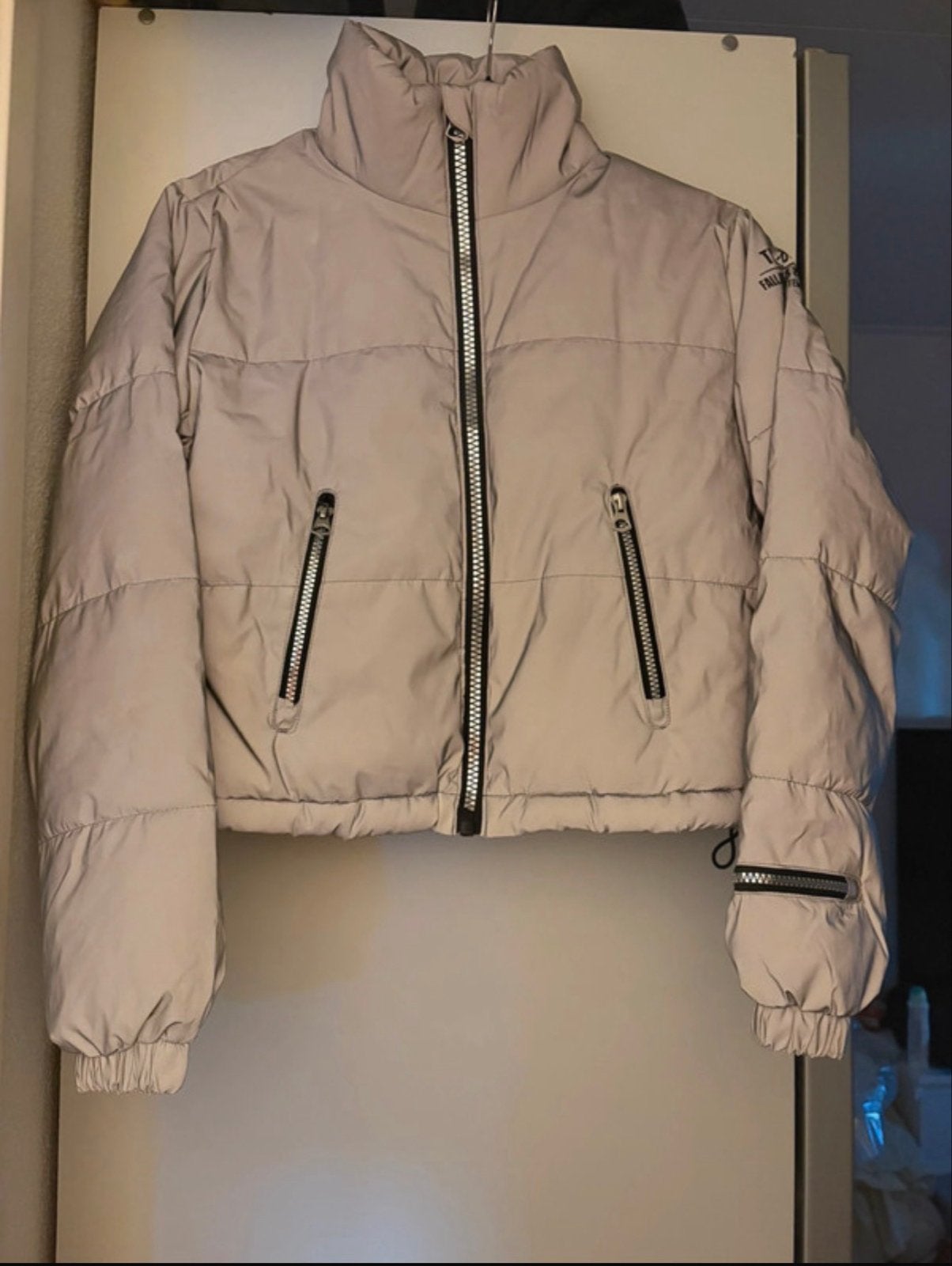 Tally Weijl Reflecterende Puffer Jas - Maat XS, Ophalen of Verzenden, Zo goed als nieuw, Maat 34 (XS) of kleiner, Grijs