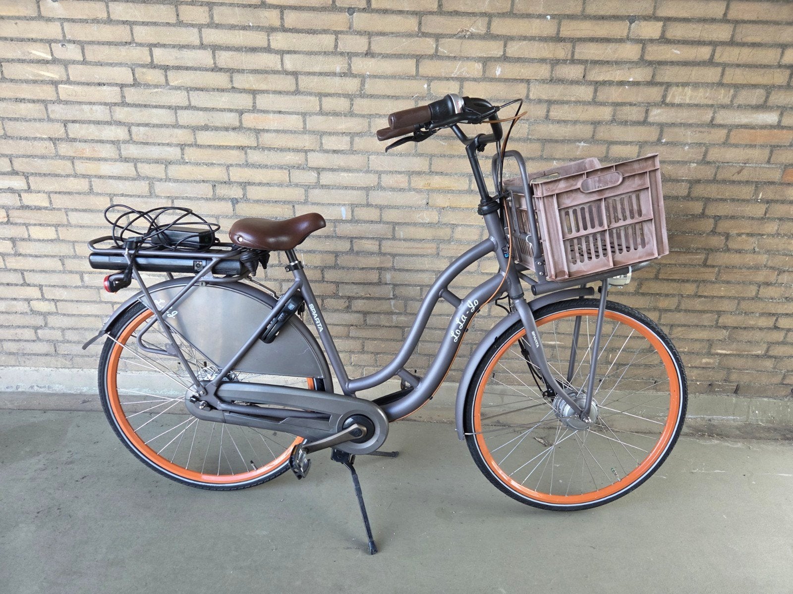 Elektrische Sparta Lola-Jo fiets – Perfecte staat, net, Fietsen en Brommers, Ophalen, 2 zitjes, Sparta, 53 tot 56 cm