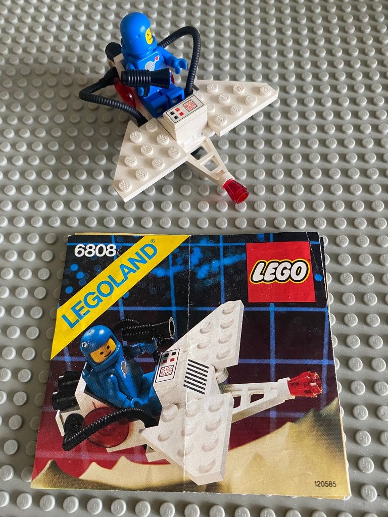 Lego Classic Space klassieke ruimte set 6808 + boekje, Gebruikt, Lego, Ophalen of Verzenden, Space