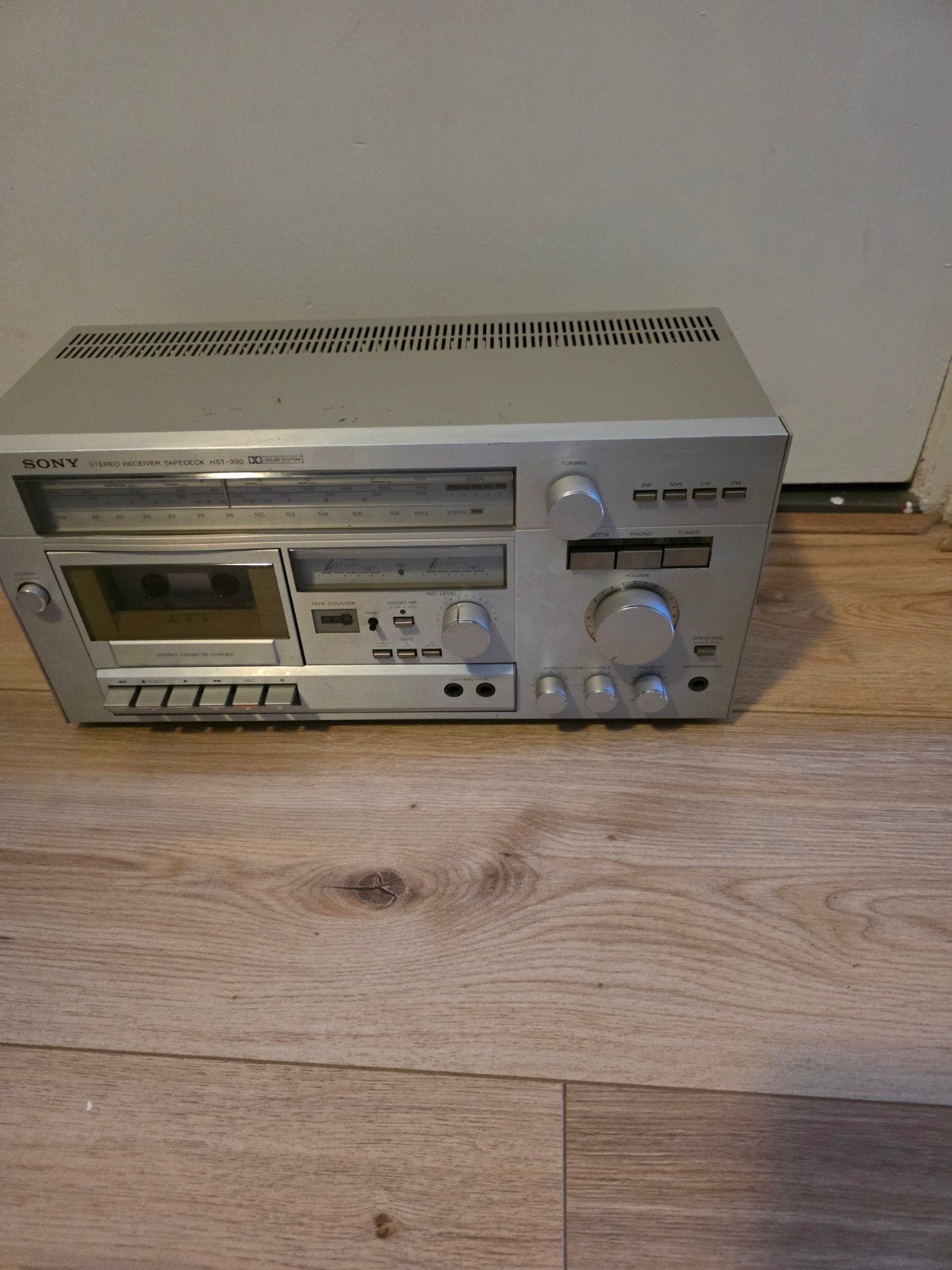Sony HST-300 Stereo Receiver Tapedeck - Vintage Audio, Ophalen, Tuner of Radio, Losse componenten, Zo goed als nieuw
