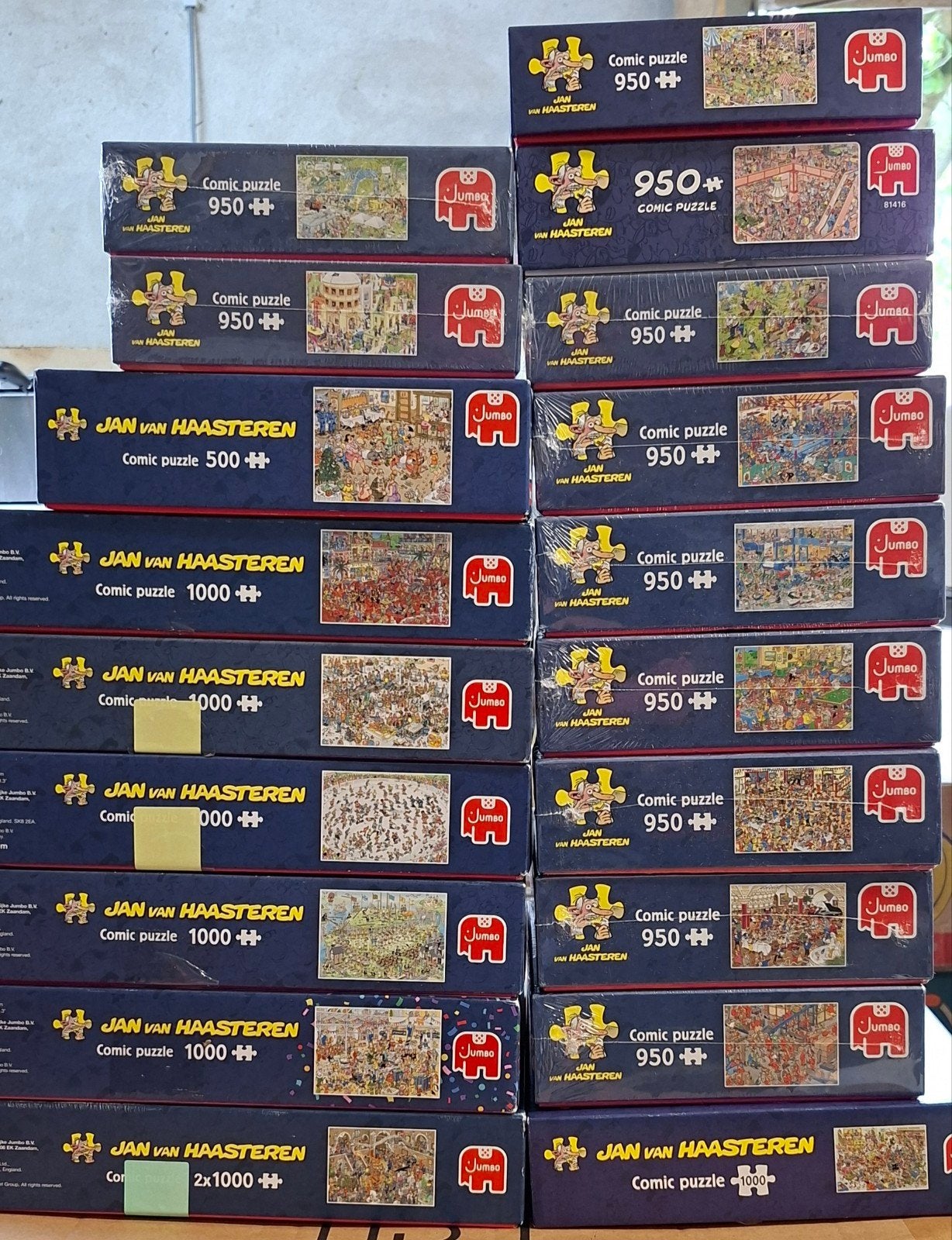 Partij Jan van Haasteren puzzels. Compleet en (als) nieuw., Ophalen, 500 t/m 1500 stukjes, Zo goed als nieuw