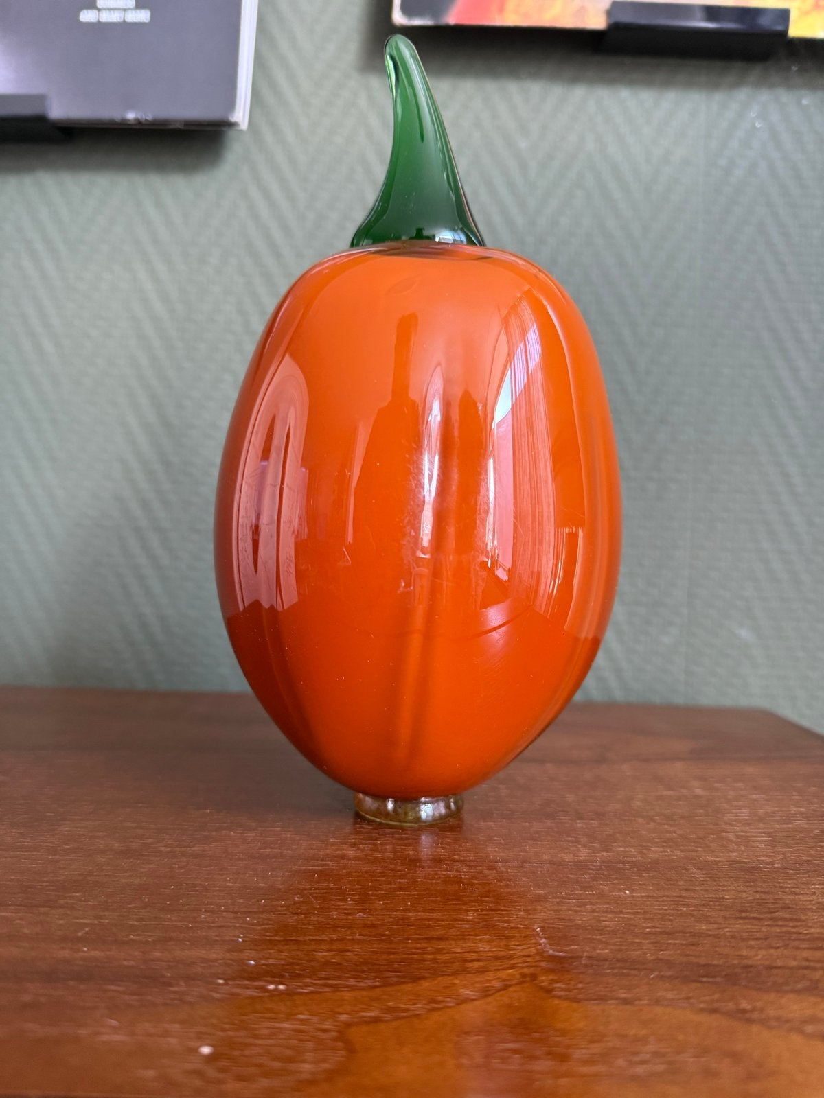 Murano Glazen Pompoen - Vintage Italiaanse Glaskunst, Antiek en Kunst, Ophalen of Verzenden