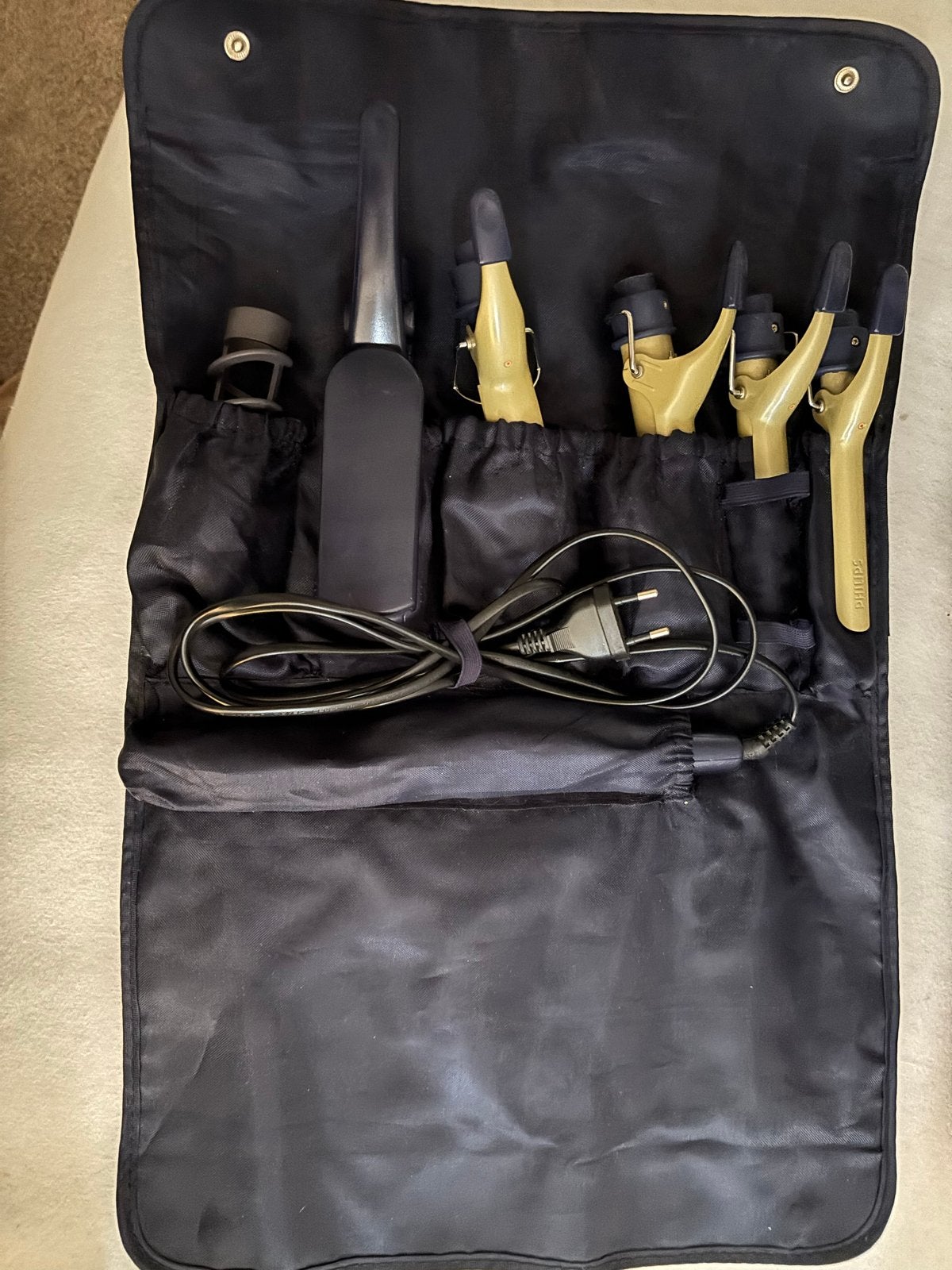 Philips krulset met diverse opzetstukken, Ophalen, Gebruikt, Haarverzorging
