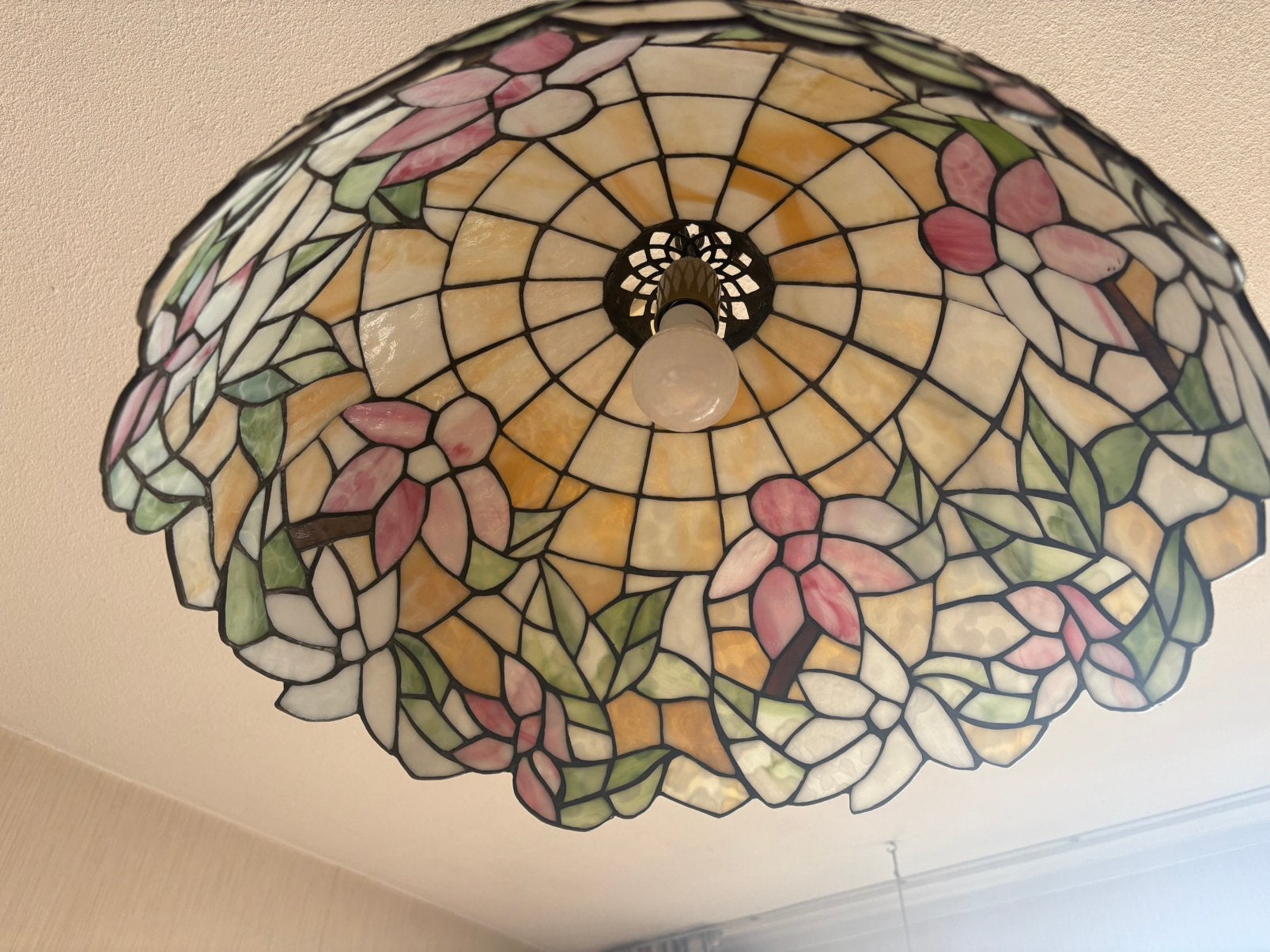 Prachtige lamp, Ophalen, Zo goed als nieuw, Glas