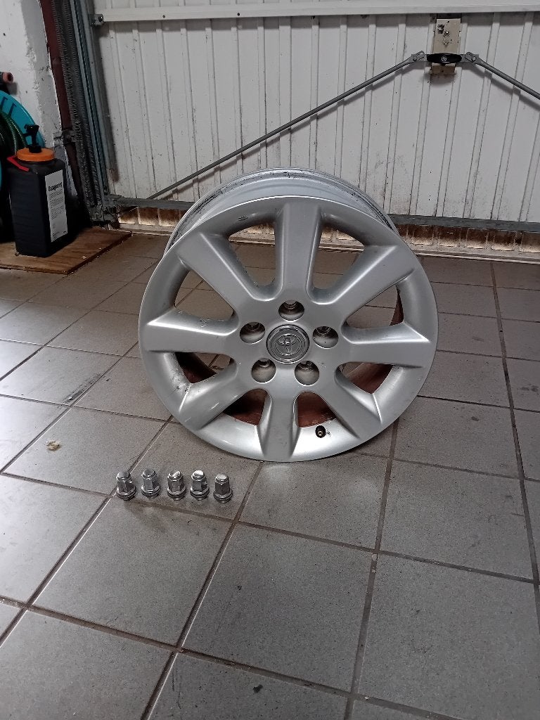 Toyota velgen 16 inch incl. 20 Moeren, Ophalen, Gebruikt, Velg(en), 16 inch