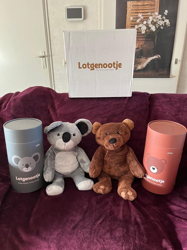 Lotgenootjes verzwaarde Koala én Beer (2kg), Ophalen, Zo goed als nieuw, Stoffen beer, Overige merken