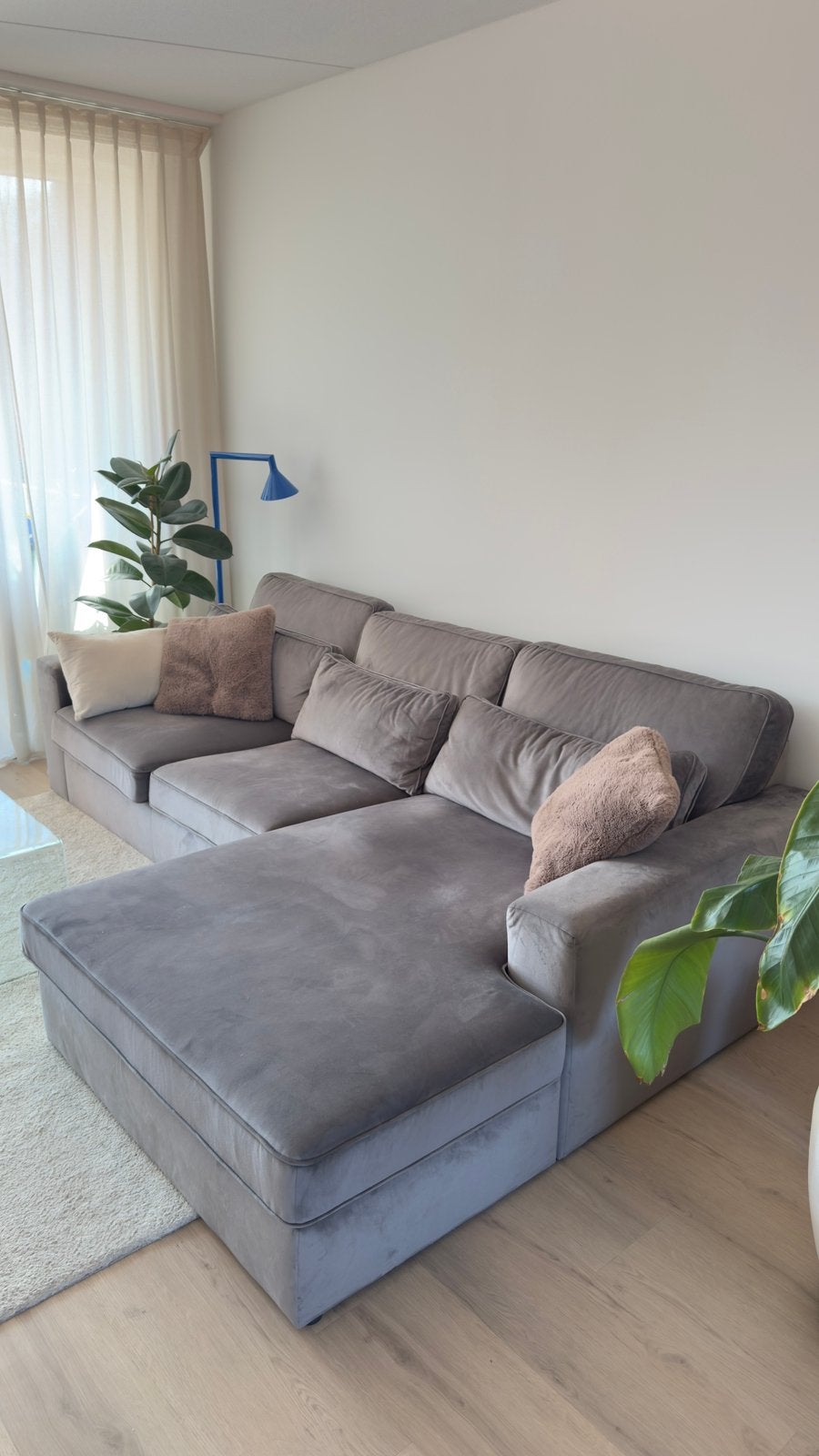 Hoekbank California Seats and Sofas Grijs, Ophalen, Zo goed als nieuw
