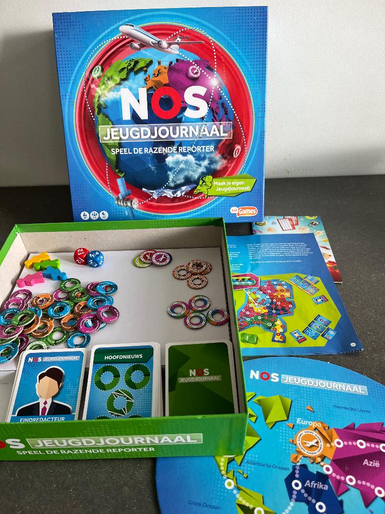 NOS jeugdjournaal bordspel, Een of twee spelers, Ophalen of Verzenden, Zo goed als nieuw, Just Games