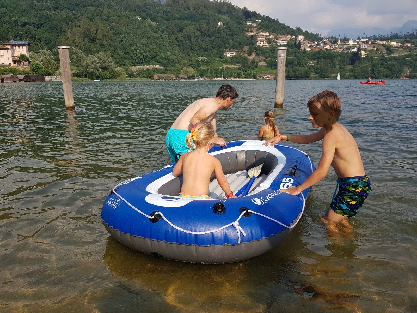 Sevylor roeiboot + pomp (caravelle kk65), Ophalen, Zo goed als nieuw