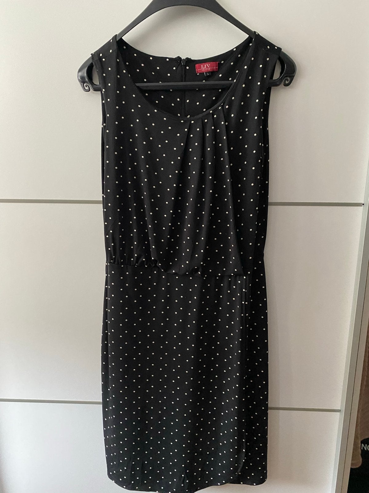 Zwarte polkadot jurk  - Maat M, Kleding | Dames, Jurken, Maat 38/40 (M), Zwart, Ophalen of Verzenden, Zo goed als nieuw