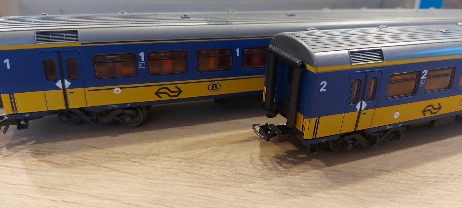 Märklin NS 2 +1 ste kl DIRECT rtg'n artnr 4264+4265 in ovp, Wisselstroom, Wagon, Ophalen of Verzenden, Märklin