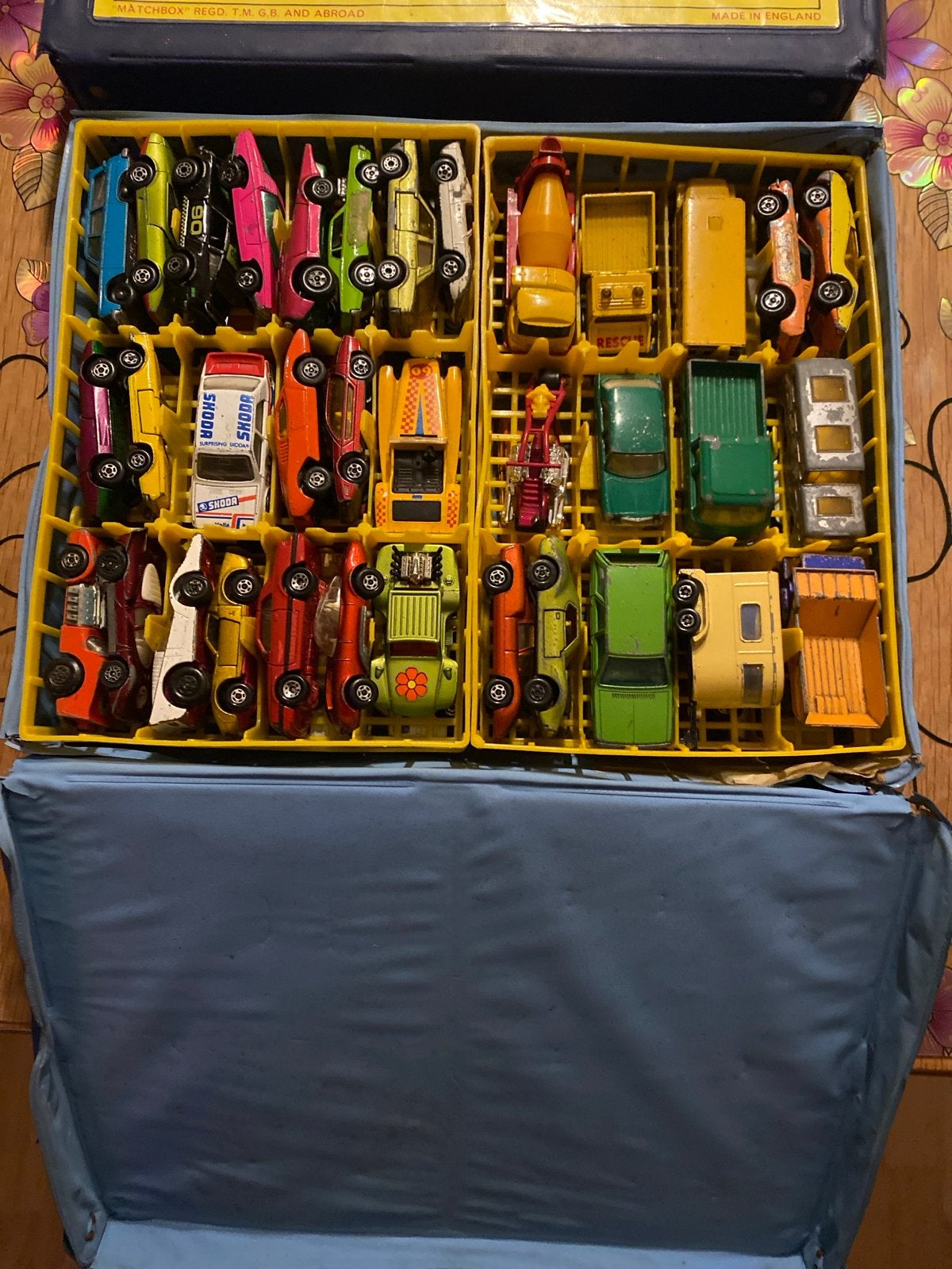 Matchbox Superfast Collectors Case met 48 auto's, Ophalen of Verzenden, Gebruikt