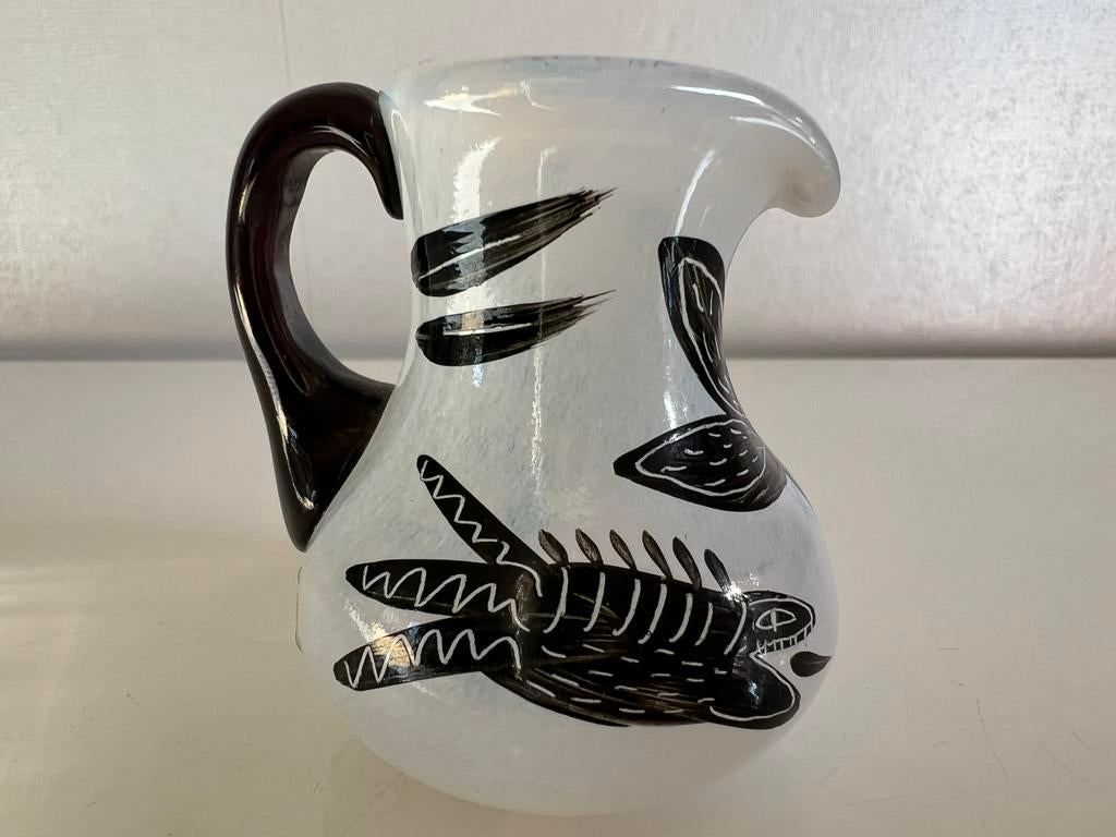 Vintage Kosta Boda Caramba Vis Karaf Ulrica Hydman 1980, Antiek en Kunst, Ophalen of Verzenden