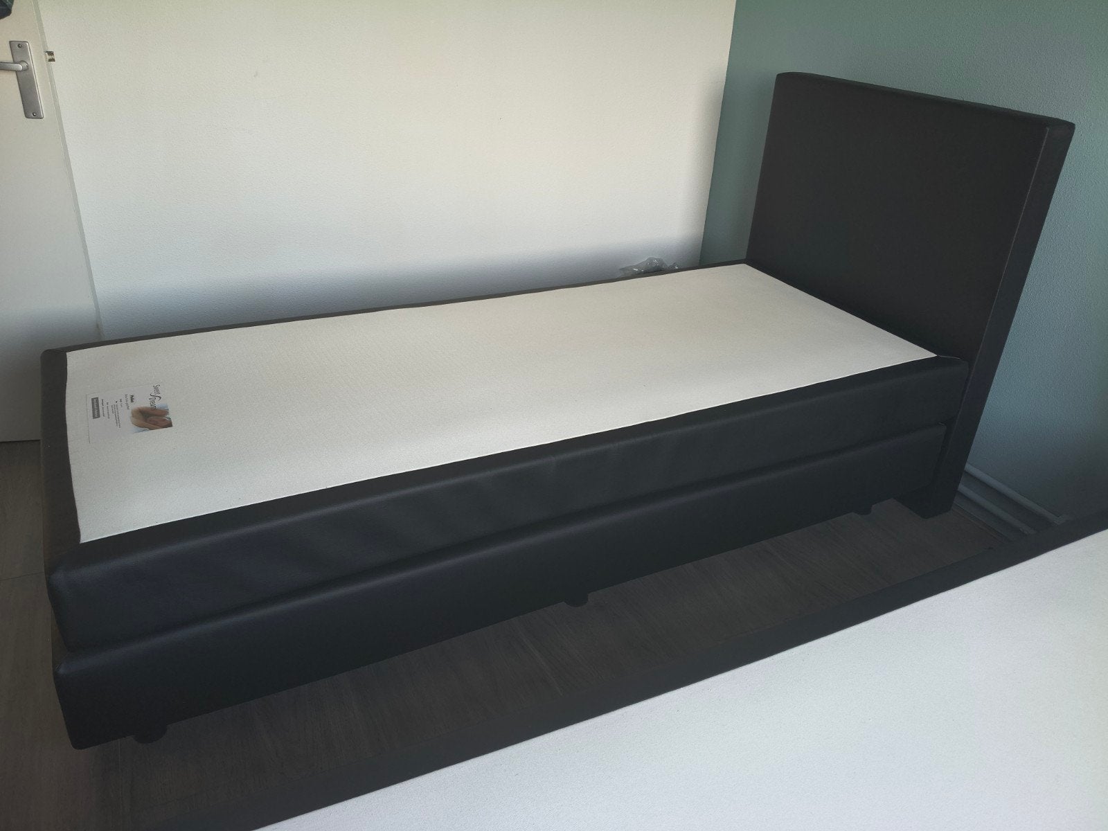 Eenpersoons boxsprings, Ophalen, Gebruikt, 90 cm, Eenpersoons