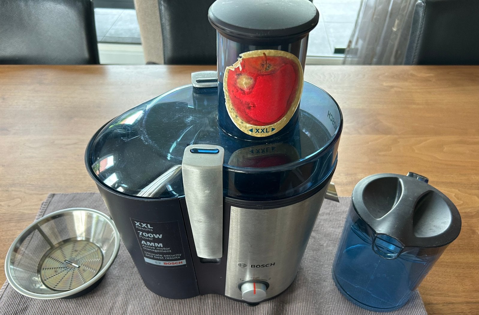 Bosch vitajuice sapcentrifuge, Ophalen of Verzenden, Zo goed als nieuw, Elektrisch, Sapcentrifuge