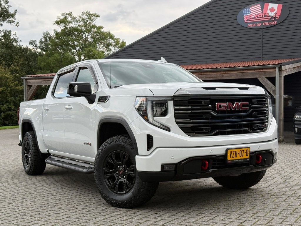 GMC Sierra AT4 3.0L L6 Duramax Diesel Pick-Up Bedrijfswagen, Auto's, Automaat, Zwart, Wit, Leder