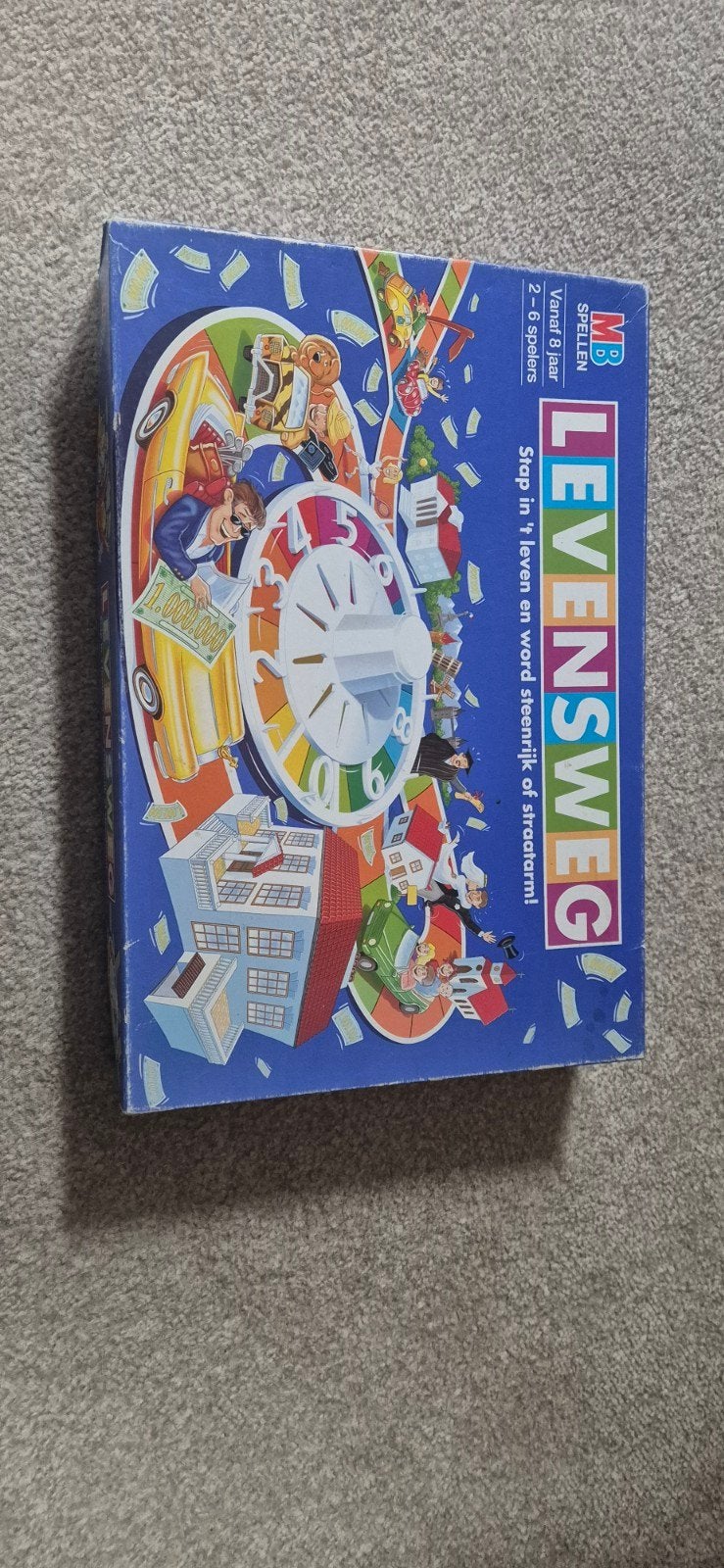 Levensweg bordspel - Compleet en klaar voor speelplezier, Drie of vier spelers, Ophalen of Verzenden, Gebruikt, MB Spellen