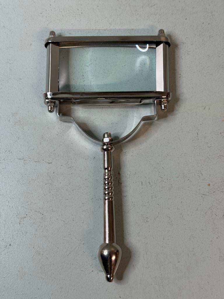 Antieke Vergrootglas met Handvat - Zilverkleurig, Vergrootglas of Loep, Gebruikt, ?, ?