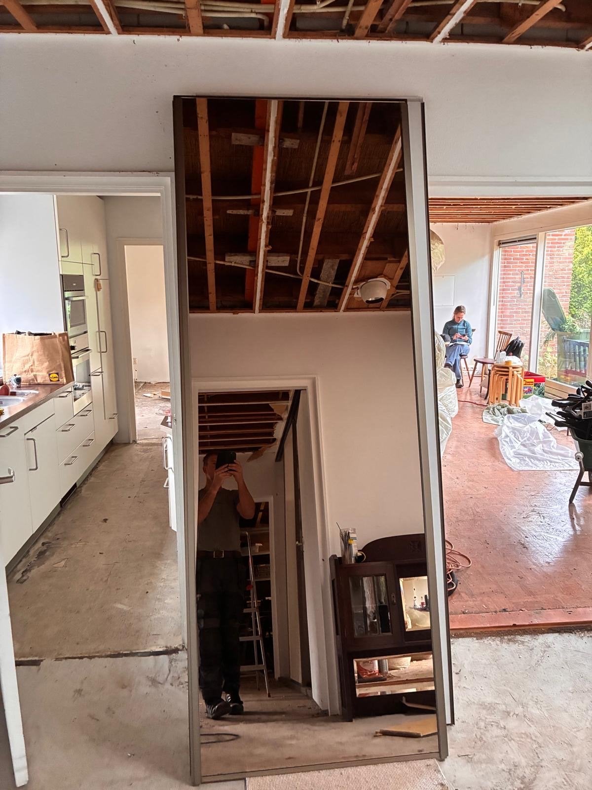 Schuifwand kast met spiegeldeur - The Doors Assen, Ophalen, Gebruikt, 200 cm of meer, Glas