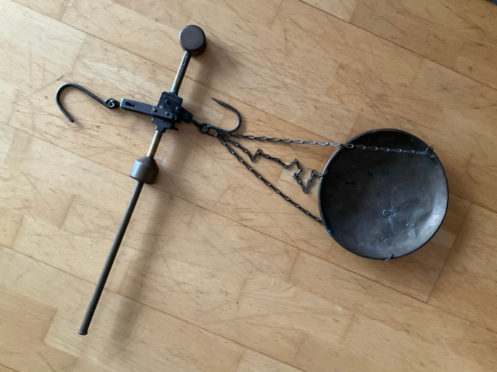 Antieke balansweegschaal / unster, Antiek en Kunst, Antiek | Gereedschap en Instrumenten, Ophalen of Verzenden