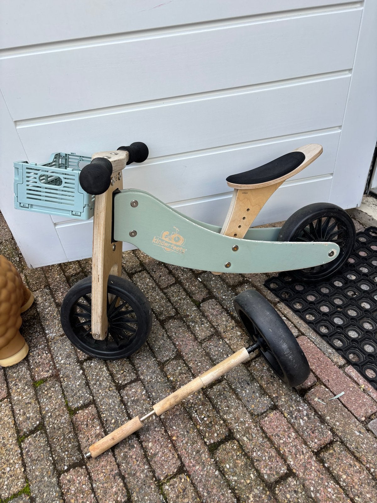 Kinderfeets Houten Loopfiets 2-in-1 (3-wieler en 2-wieler), Ophalen, Gebruikt, Loopfiets