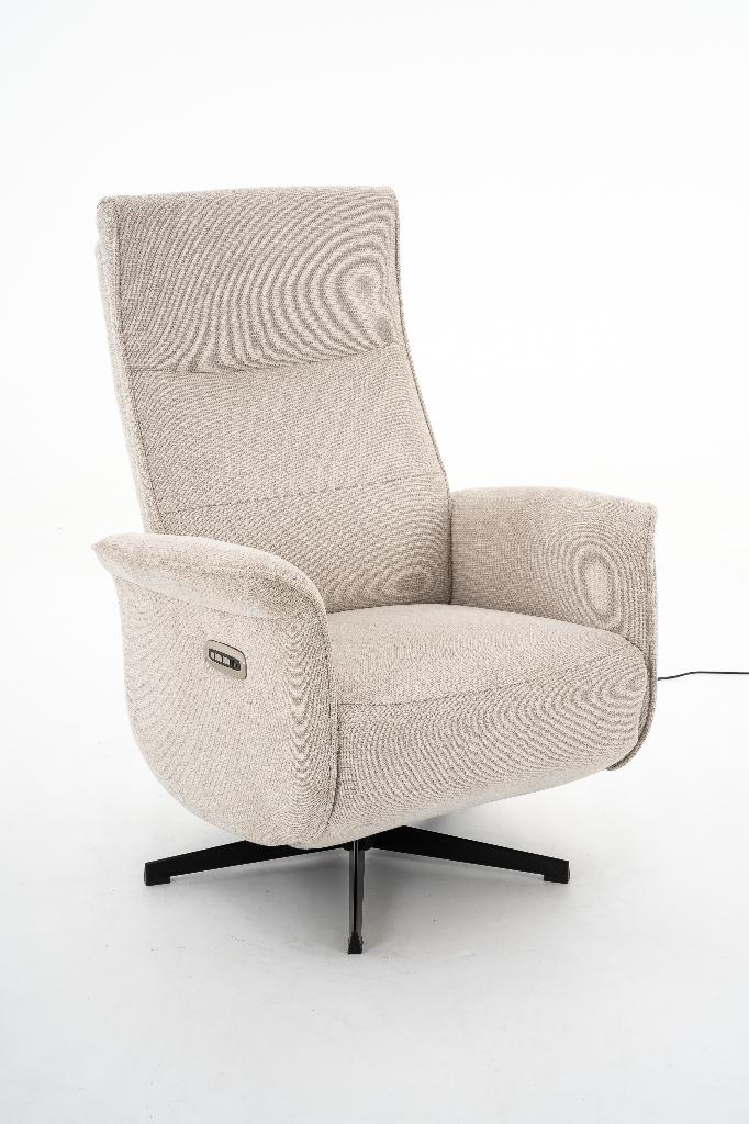 Relaxstoel Meppel/2 Motoren/Accu NU €598,00, Verzenden, Minder dan 75 cm, Nieuw, Stof