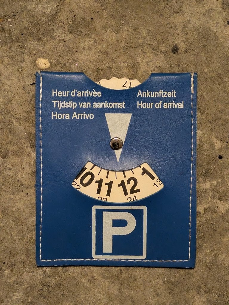 Parkeerschijf, Auto diversen, Ophalen, Gebruikt