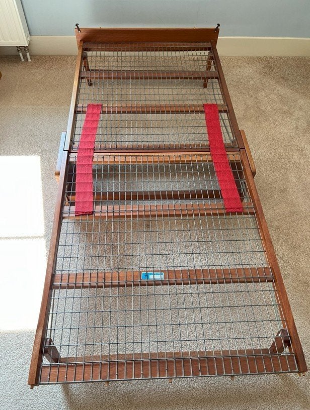 houten bed (opklapbaar), Huis en Inrichting, Ophalen, Gebruikt, 90 cm, Eenpersoons