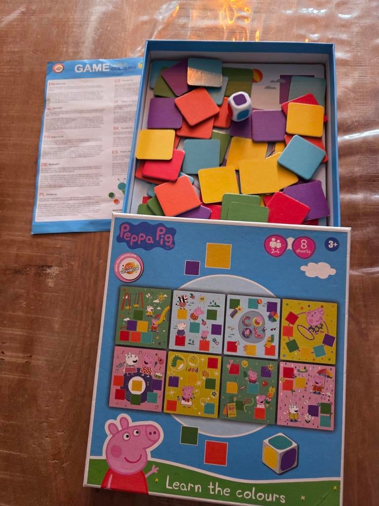 Peppa pig leer de kleuren - compleet, Ophalen of Verzenden, Zo goed als nieuw