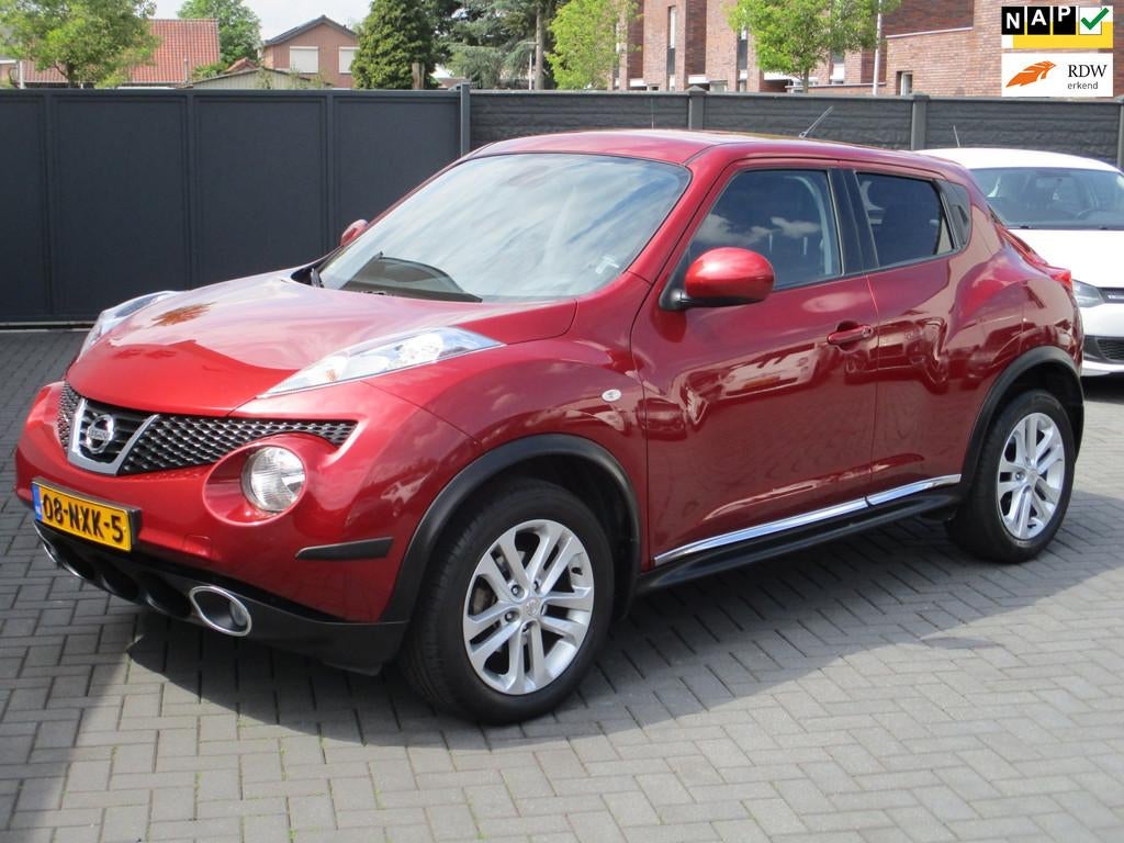 Nissan Juke 1.6 Tekna AUT LEER CAMERA 71dkm !, Auto's, Nissan, Euro 5, 4 cilinders, 49 €/maand, SUV of Terreinwagen