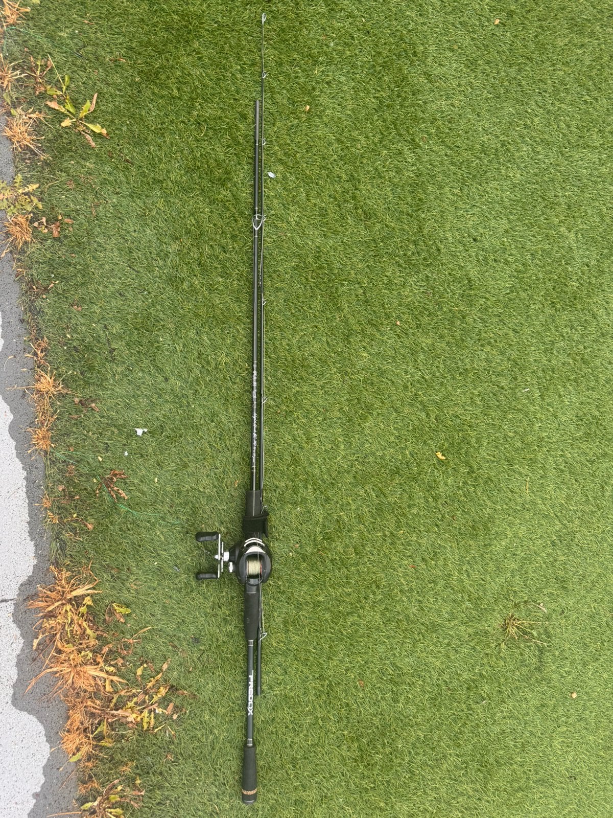 Predox nighthawk baitcaster met reel 240cm 30-80gr, Ophalen of Verzenden, Zo goed als nieuw, Molen