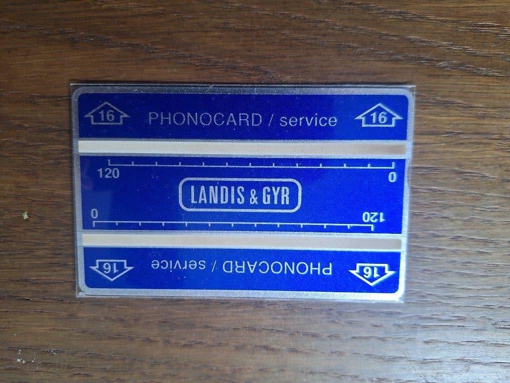 service telefoonkaart type '16' serie 701L, Verzenden
