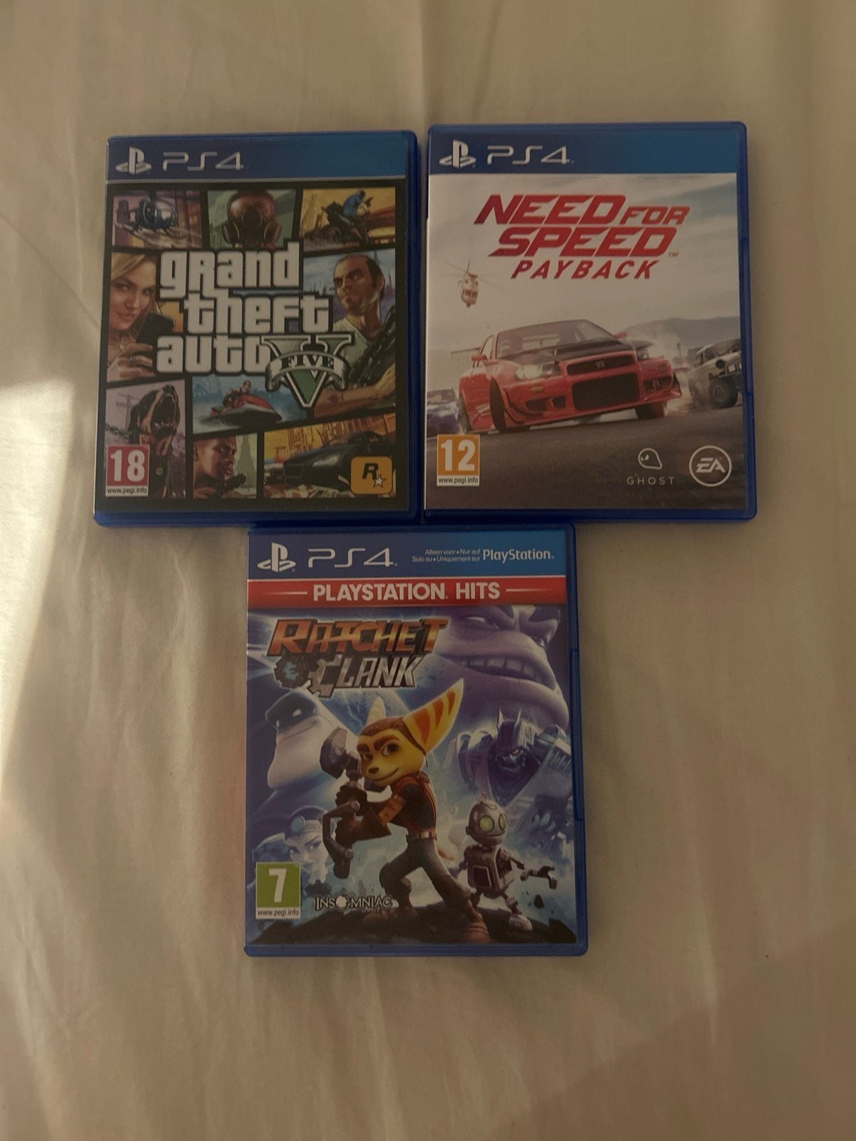 PS4 Games: GTA V, Need for Speed Payback, Ratchet & Clank, Avontuur en Actie, Online, Gebruikt, Vanaf 18 jaar