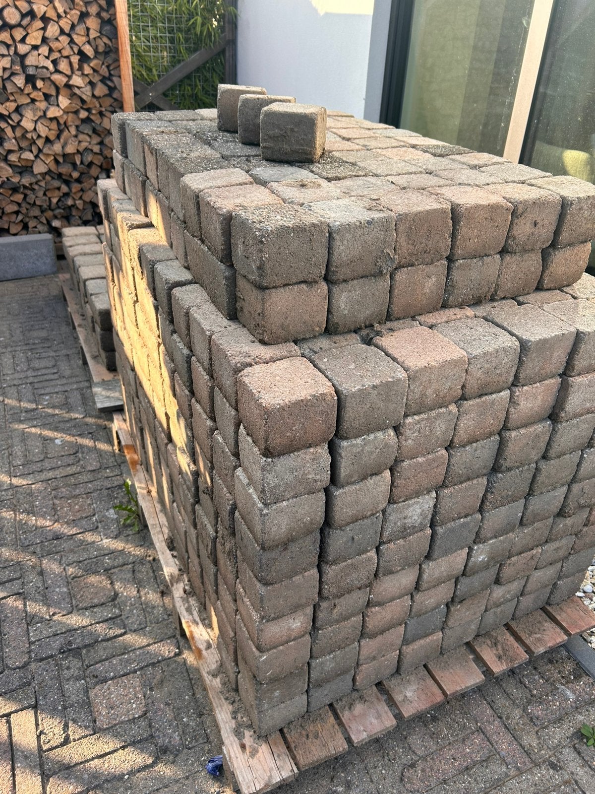 GRATIS klinkers, Tuin en Terras, Ophalen, Gebruikt, Klinkers, 10 m² of meer