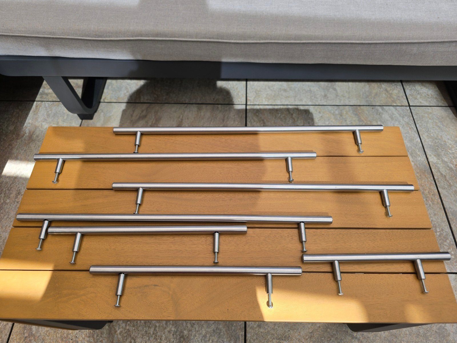 Set van 7 originele Ikea Lansa RVS handgrepen – Complete set, Huis en Inrichting, Keuken | Keukenelementen, Ophalen of Verzenden