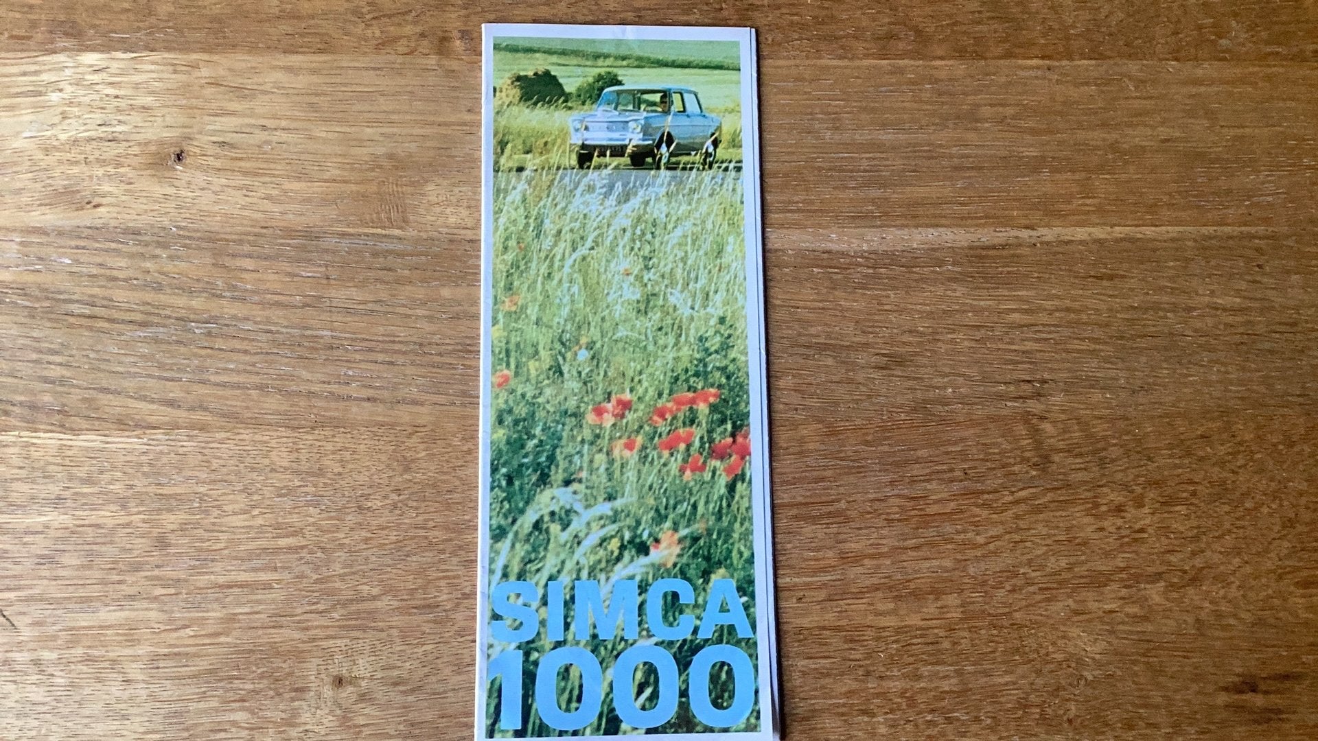 Simca 1000 brochure uit 1962, Ophalen of Verzenden, Gelezen, Overige merken