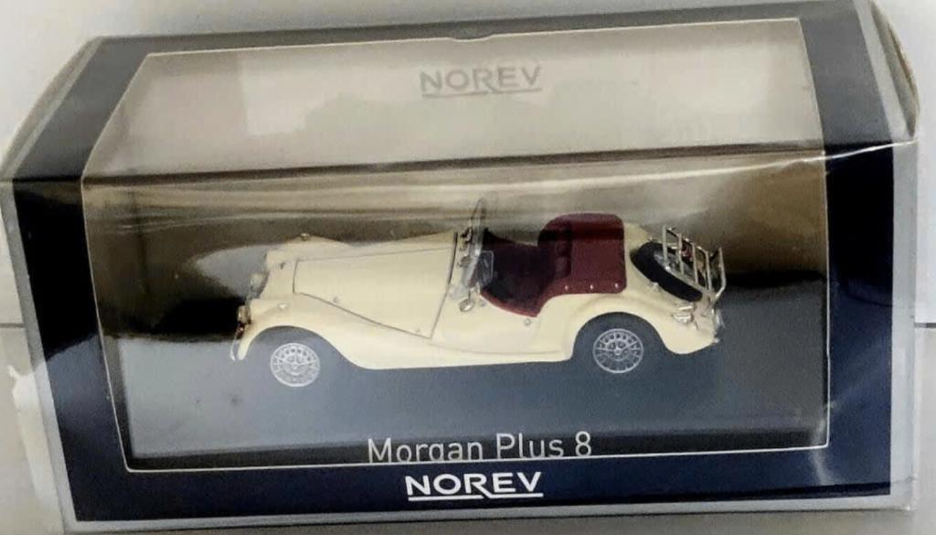 MORGAN PLUS 8 1980 IVOOR SCHAAL 1:43 NOREV ref. 270301, Hobby en Vrije tijd, Modelauto's | 1:43, Verzenden, Nieuw, Auto, Norev