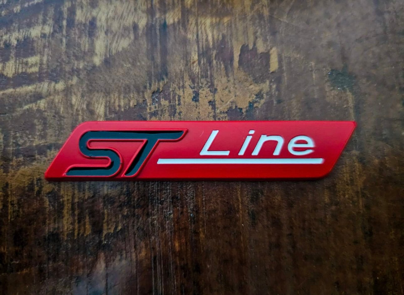 ST-line rood/zwart embleem, Verzenden