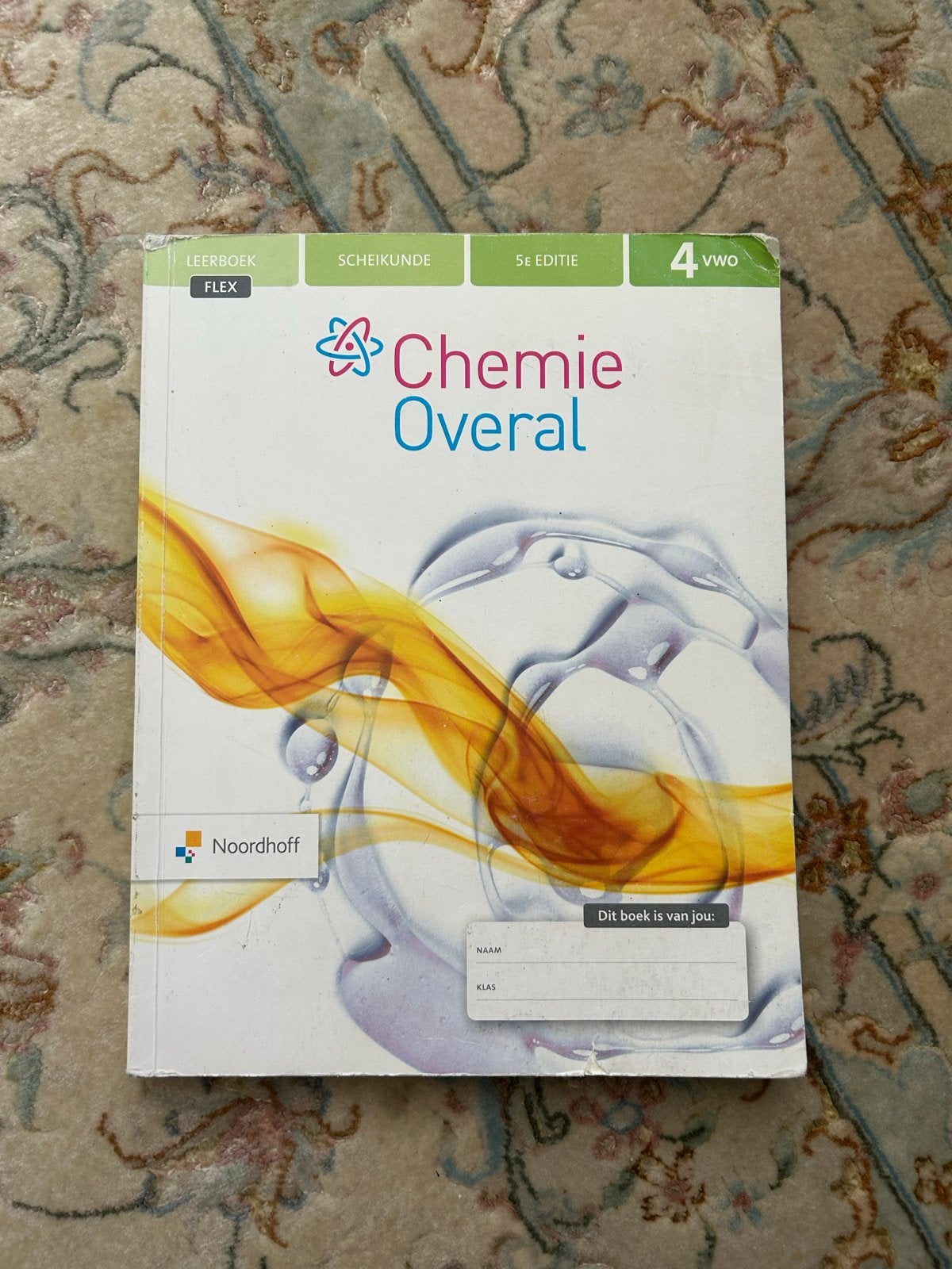 Chemie Overal 4 VWO Scheikunde, Ophalen of Verzenden, Gelezen, VWO, Scheikunde