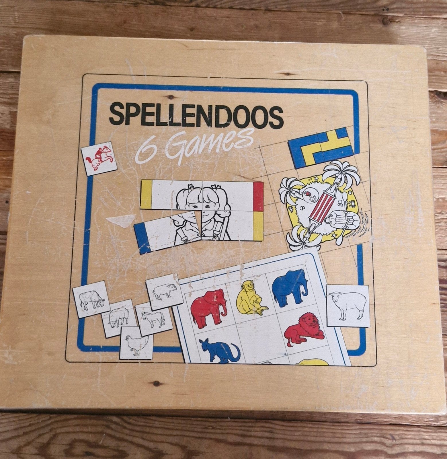 Vintage XXL speldoos spelcollectie "Spellendoos" Rolf Holz, Ophalen