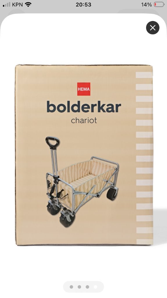Hema bolderkar inklapbaar strepen, Ophalen of Verzenden, Nieuw