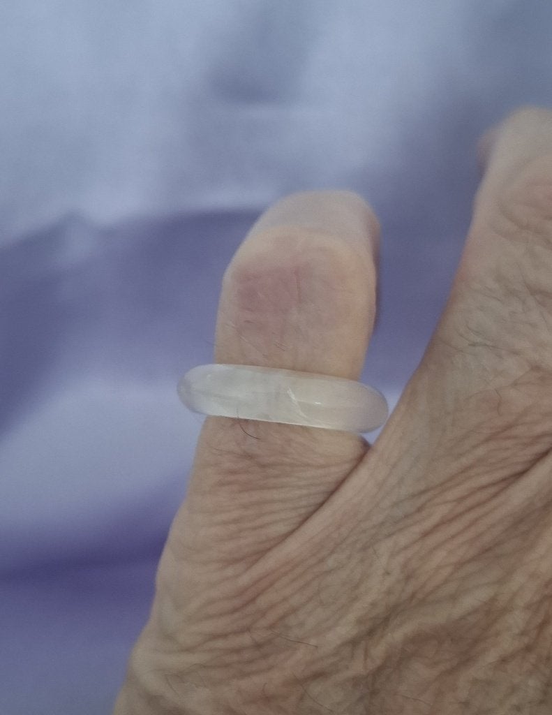 Bandring rozenkwarts Ø 17,0 mm, Overige materialen, Verzenden, Nieuw, 17 tot 18